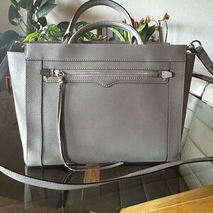 Rebecca Minkoff Gray Saffiano Leather Satchel - EXCELLENT!